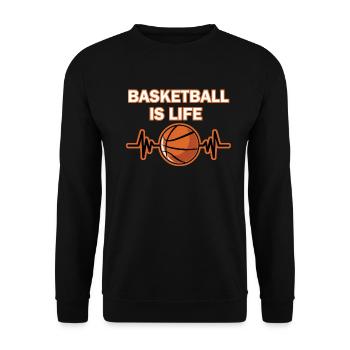 basket-ball - Sweat-shirt Unisexe - noir - Devant - Alina (178cm) & Michal (187cm)