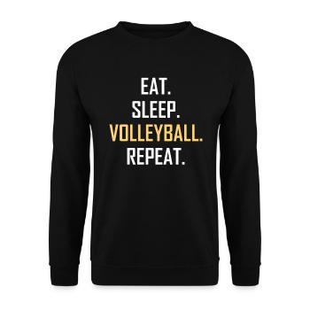 volley-ball - Sweat-shirt Unisexe - noir - Devant - Alina (178cm) & Michal (187cm)