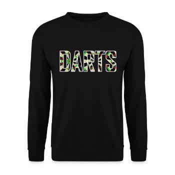 Dart - Unisex Sweatshirt - black - Front - Alina (178cm) & Michal (187cm)