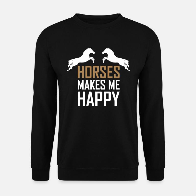 Reiten - Unisex Pullover - Schwarz