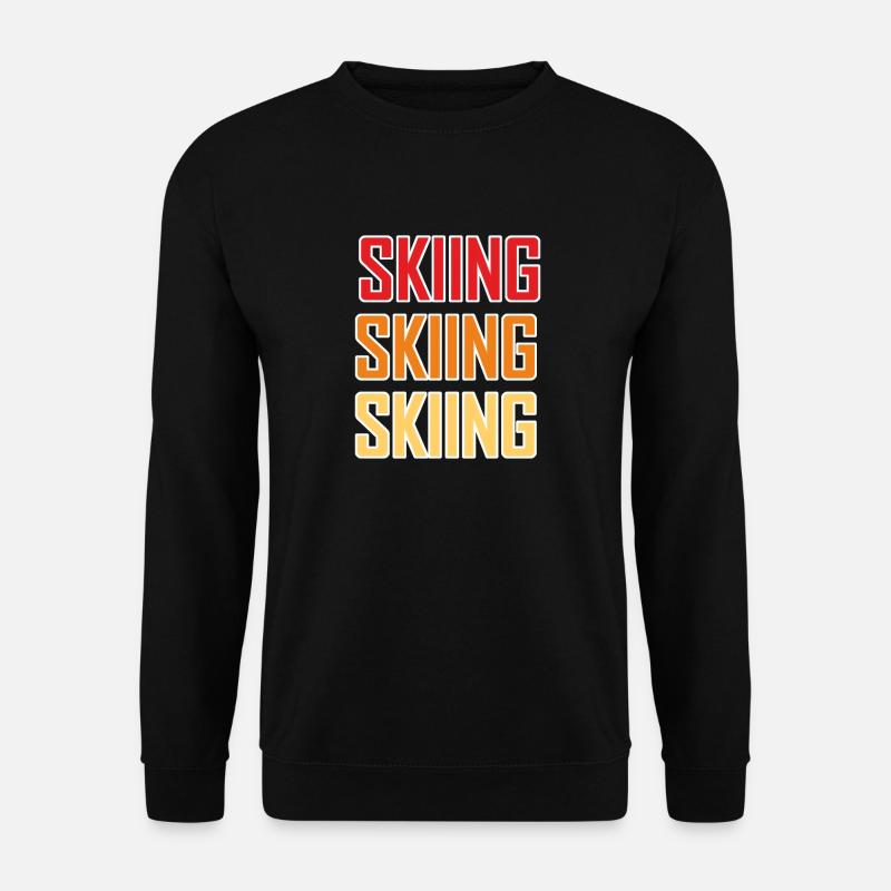 Ski Ski Ski - Unisex Pullover - Schwarz