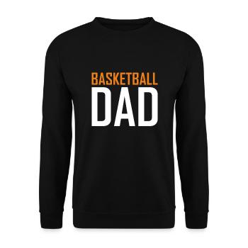 Basketball dad - Unisex Sweatshirt - black - Front - Alina (178cm) & Michal (187cm)