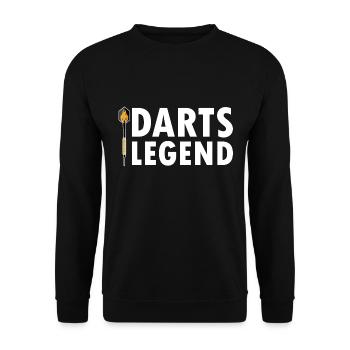 Darts darts darts - Unisex Sweatshirt - black - Front - Alina (178cm) & Michal (187cm)
