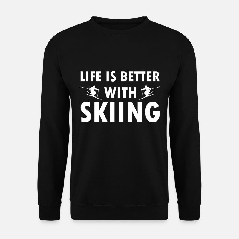 Ski - Unisex Pullover - Schwarz