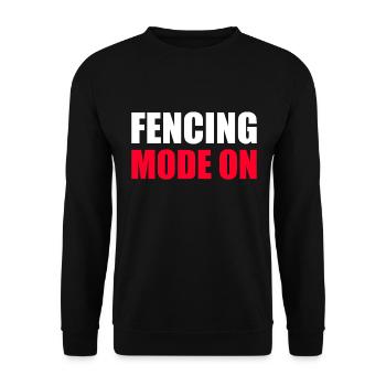 Fencing fencer - Unisex Sweatshirt - black - Front - Alina (178cm) & Michal (187cm)