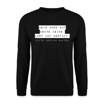Abstand - Unisex Pullover - Schwarz - Vorne - Alina (178cm) & Michal (187cm)