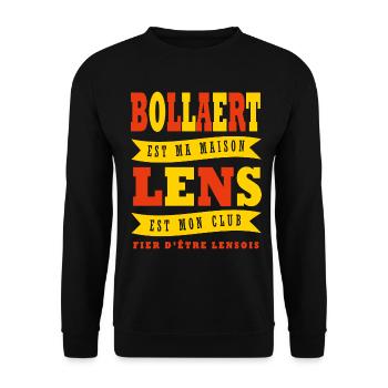 Lens supporter lensois football lens - Sweat-shirt Unisexe - noir - Devant - Alina (178cm) & Michal (187cm)