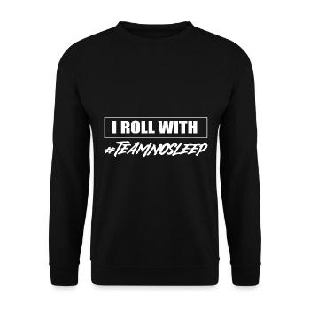 Team kein Schlaf Nachtschichtkrankenschwester - Unisex Pullover - Schwarz - Vorne - Alina (178cm) & Michal (187cm)