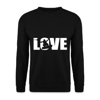 Wakeboarden Wassersportliebhaber - Unisex Pullover - Schwarz - Vorne - Alina (178cm) & Michal (187cm)