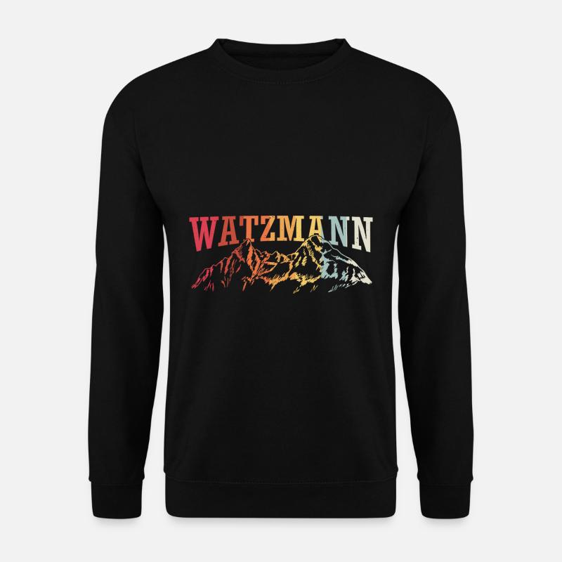 WATZMANN 2713m Berg Bergsteiger Bergsteigerin - Unisex Pullover - Schwarz