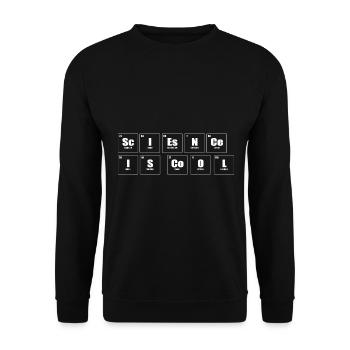 Science Is Cool Chemiker - Unisex Pullover - Schwarz - Vorne - Alina (178cm) & Michal (187cm)