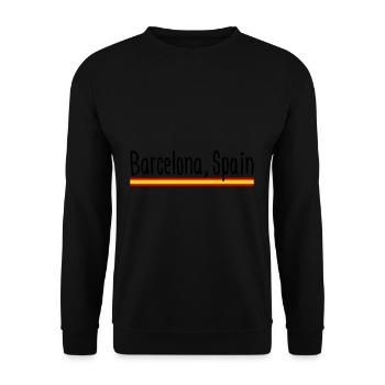 Künstlerischer Ausdruck im Stadtbild von - Unisex Pullover - Schwarz - Vorne - Alina (178cm) & Michal (187cm)