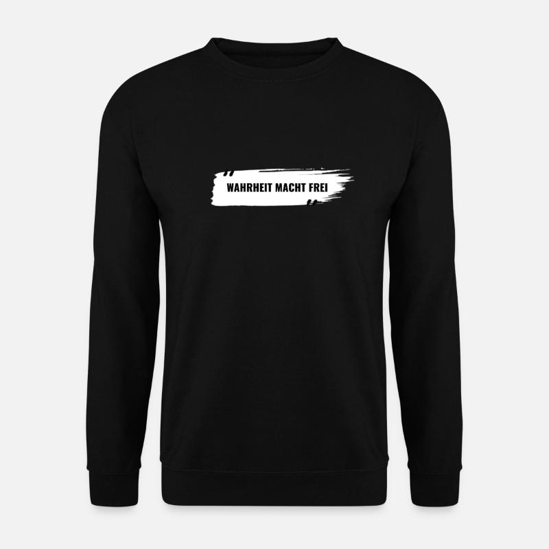 La vérité vous libèrera - Sweat-shirt Unisexe - noir