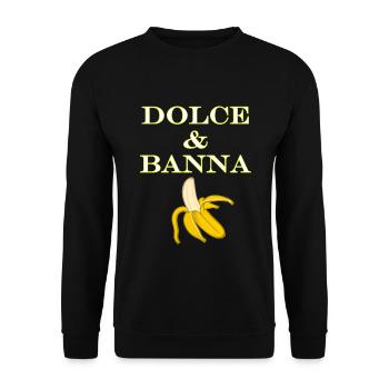 Dolce & Banana - Unisex Pullover - Schwarz - Vorne - Alina (178cm) & Michal (187cm)