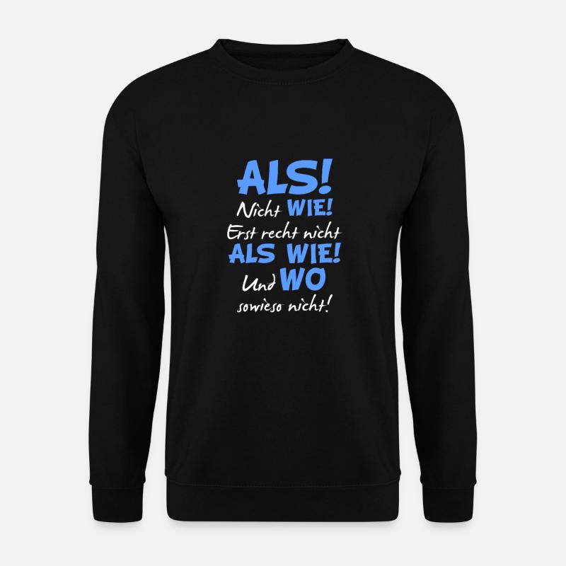 Grammatik Deutsch Lehrer - Unisex Pullover - Schwarz