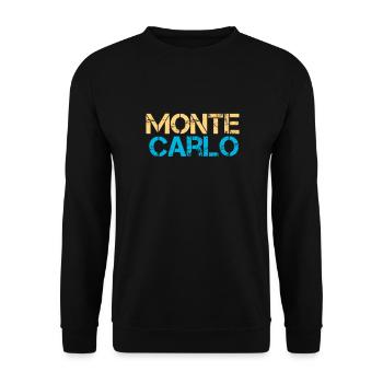 Monte Carlo - Unisex Sweatshirt - black - Front - Alina (178cm) & Michal (187cm)