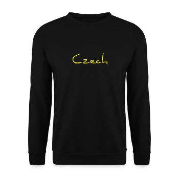 Czech - Unisex Sweatshirt - black - Front - Alina (178cm) & Michal (187cm)