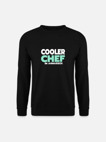 Lustige Chef Sprüche Cooler Cheffe - Unisex Pullover - Schwarz