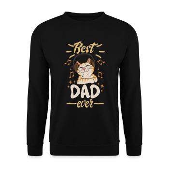 Cadeau de la fête des pères pour le meilleur papa Meilleur Papa Ever - Sweat-shirt Unisexe - noir - Devant - Alina (178cm) & Michal (187cm)
