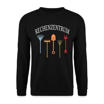 RECHENZENTRUM - Unisex Pullover - Schwarz - Vorne - Alina (178cm) & Michal (187cm)