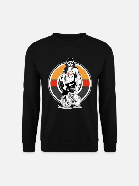 Selten radlos Radfahrerin Sportlerin Fahrrad BMX - Unisex Pullover - Schwarz