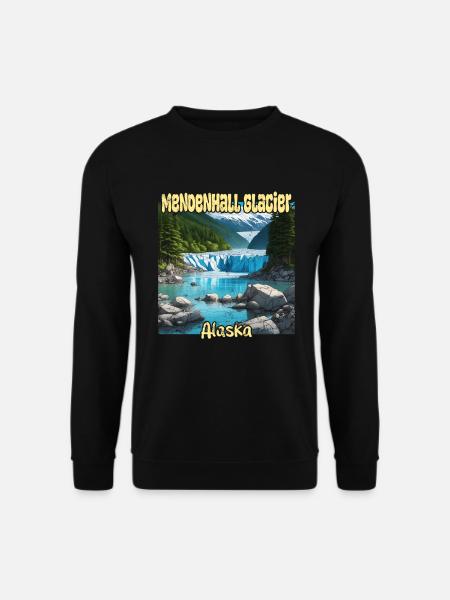 Mendenhall Glacier Alaska - Unisex Sweatshirt - black