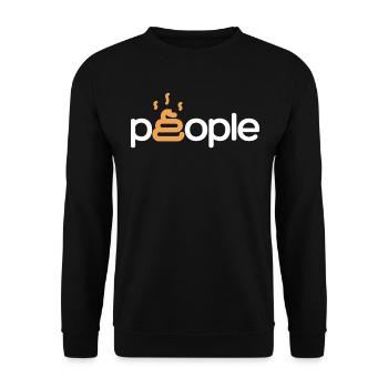 Shit People - Unisex Pullover - Schwarz - Vorne - Alina (178cm) & Michal (187cm)