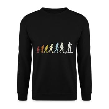 Stand up Paddle Paddling Evolution - Unisex Sweatshirt - black - Front - Alina (178cm) & Michal (187cm)