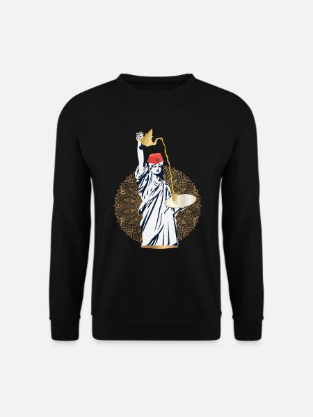 Marokkanischer Tee, der marokkanisches Niveau - Atay gießt - Unisex Pullover - Schwarz