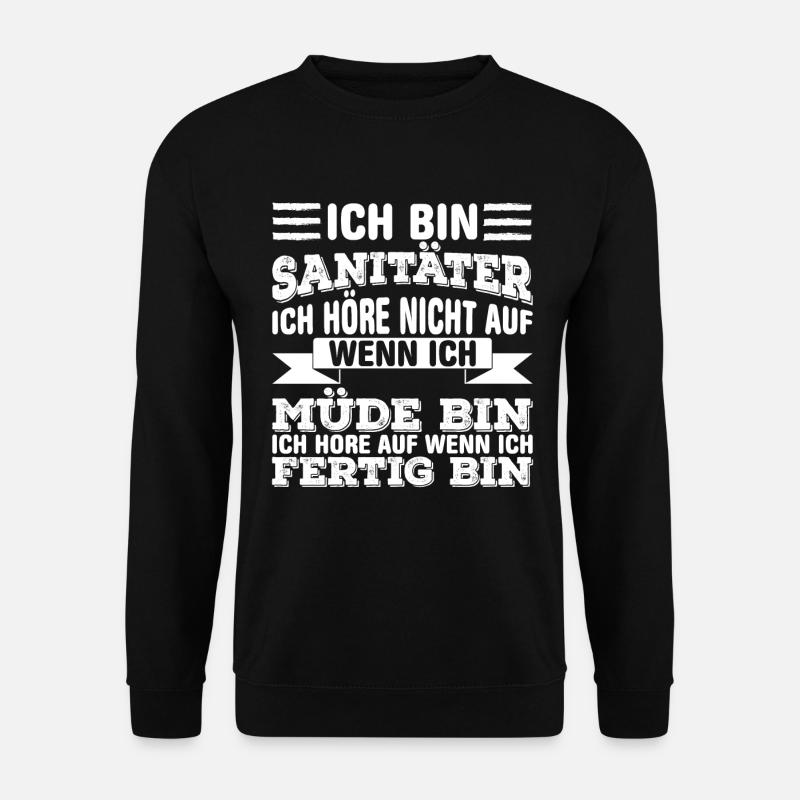Sanitäter - Unisex Pullover - Schwarz