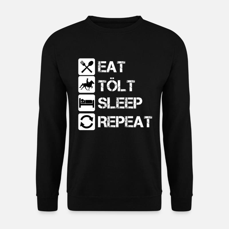 Tölt Tölten Reiten Spruch Lustig - Unisex Pullover - Schwarz