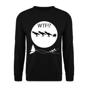 Christmas gift funny ladies men kids - Unisex Sweatshirt - black - Front - Alina (178cm) & Michal (187cm)