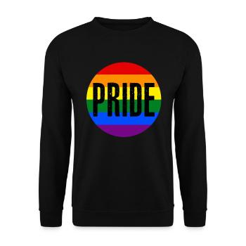 Happy Pride Month LGBT Pride Sensibilisation - Sweat-shirt Unisexe - noir - Devant - Alina (178cm) & Michal (187cm)