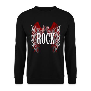Motif de groupe de rock hard rock pour femmes et hommes - Sweat-shirt Unisexe - noir - Devant - Alina (178cm) & Michal (187cm)