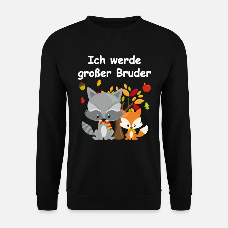 Ich werde Großer Bruder Geschenk Für Kinder Jungen - Unisex Pullover - Schwarz