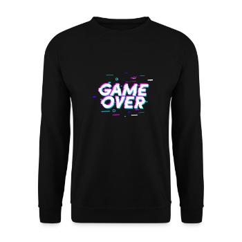 game over, enseigne au néon - Sweat-shirt Unisexe - noir - Devant - Alina (178cm) & Michal (187cm)