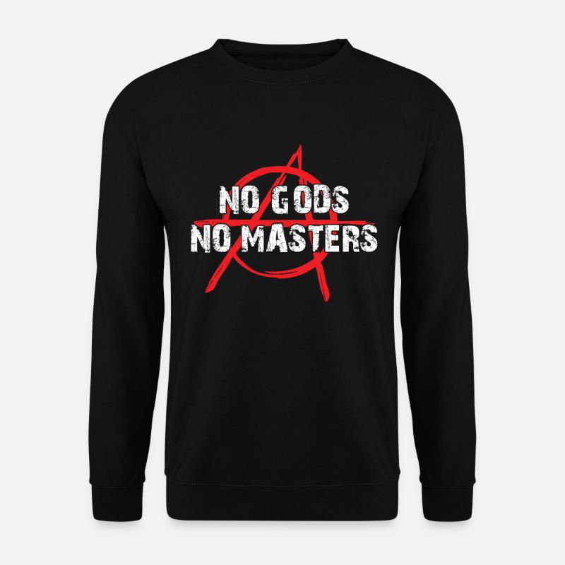 Anarchie Anarchist Atheist Punk Punker Symbol - Unisex Pullover - Schwarz