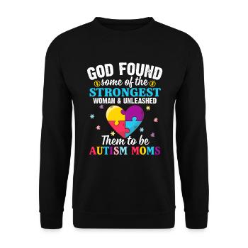 God Found Some Of The Strongest Woman _ Unleashed - Unisex Pullover - Schwarz - Vorne - Alina (178cm) & Michal (187cm)