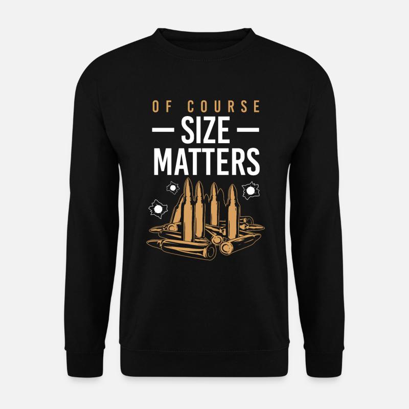 Gun shooting cartridge gift - Unisex Sweatshirt - black