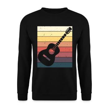 Joueur de guitare Cadeau guitare acoustique - Sweat-shirt Unisexe - noir - Devant - Alina (178cm) & Michal (187cm)