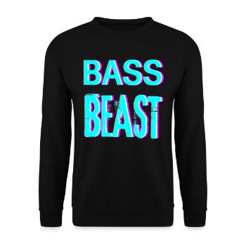 Techno Musik House Rave Festival Kleidung - Unisex Pullover - Schwarz - Vorne - Alina (178cm) & Michal (187cm)