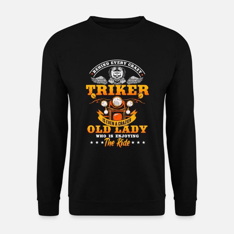 Trike Bike Geschenk Triker Oma Und Opa - Unisex Pullover - Schwarz