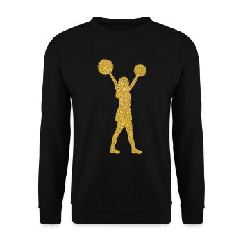 Cheerleading cheerleader dance gift women - Unisex Sweatshirt - black - Front - Alina (178cm) & Michal (187cm)