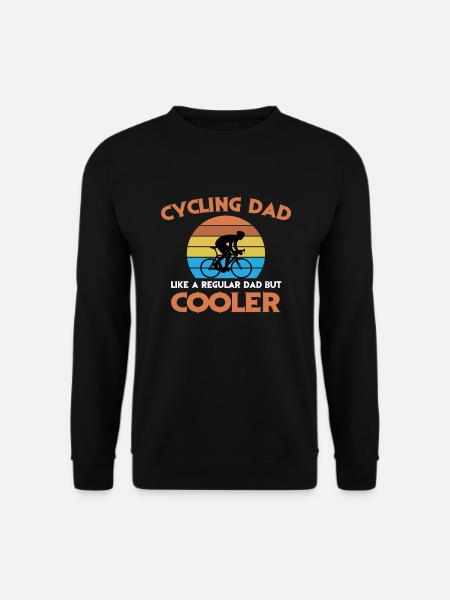 Fahrrad Papa T-Shirt Vater Geschenkidee - Unisex Pullover - Schwarz