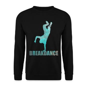 Streetdance Hip Hop Tanz Breakdance Geschenk - Unisex Pullover - Schwarz - Vorne - Alina (178cm) & Michal (187cm)