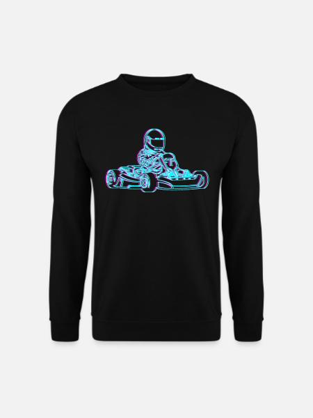 Kart Gokart Karting Karting Retro Gift - Sweat-shirt Unisexe - noir