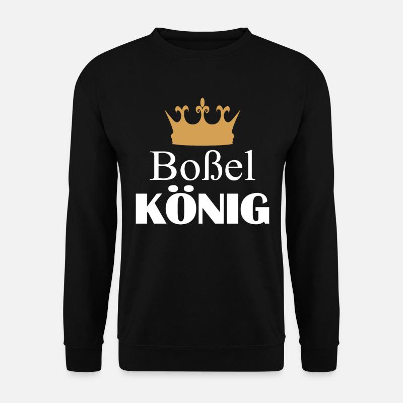 Boßel König Boßeln Männer Jungen Geschenk - Unisex Pullover - Schwarz