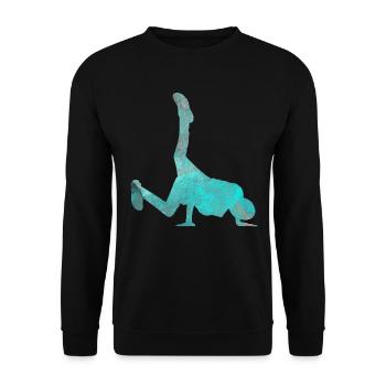 Street dance hip hop dance break dance gift - Unisex Sweatshirt - black - Front - Alina (178cm) & Michal (187cm)
