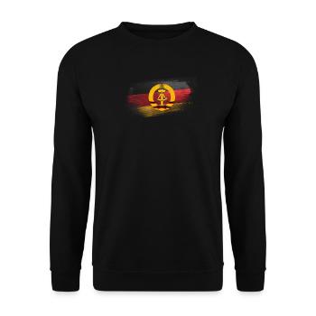 Vorwärts immer rückwärts nimmer2 - Unisex Pullover - Schwarz - Vorne - Alina (178cm) & Michal (187cm)