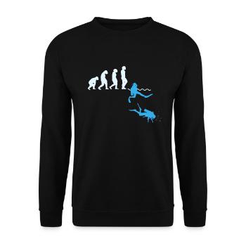Plongée Evolution Chemise cadeau de plongée - Sweat-shirt Unisexe - noir - Devant - Alina (178cm) & Michal (187cm)